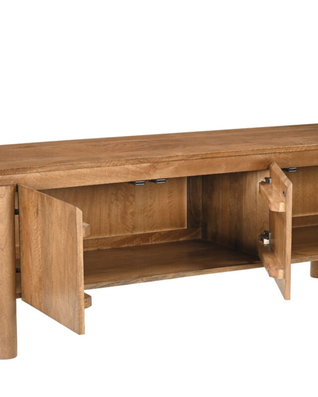 Livingfurn Salano Tv-Meubel Bruin 3-Deurs 170x50x40 cm