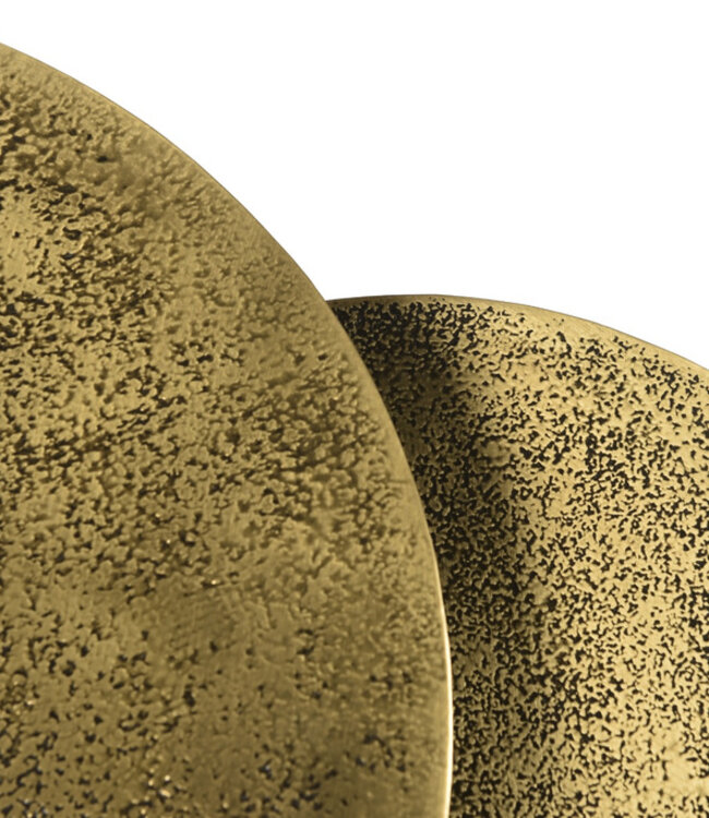 Livingfurn Gietijzeren Beau Salontafel Set Van 2 Goud