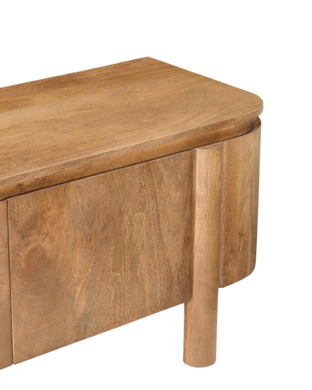 Livingfurn Salano Tv-Meubel Bruin 3-Deurs 170x50x40 cm
