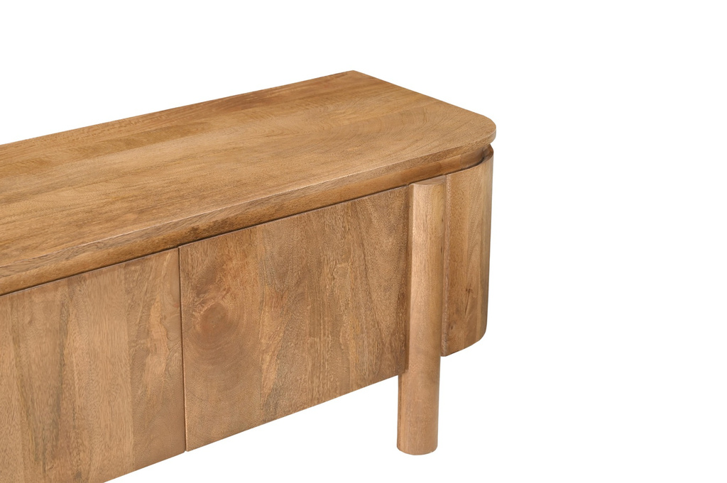 Livingfurn Salano Tv-Meubel Bruin 3-Deurs 170x50x40 cm