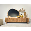 Salano Tv-Meubel 3-Deurs Bruin 210x50x43 cm