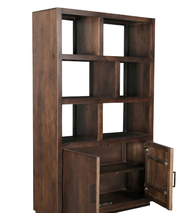 Livingfurn Jaxx Vakkenkast Bruin 200x120x45 cm