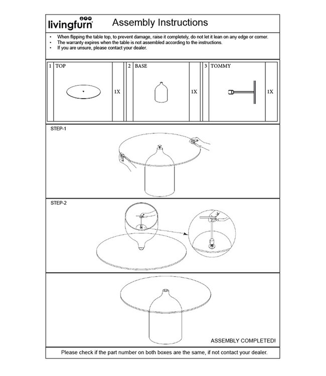 Brix Bijzettafel Rookglas Isa Zwart 50 x 45cm