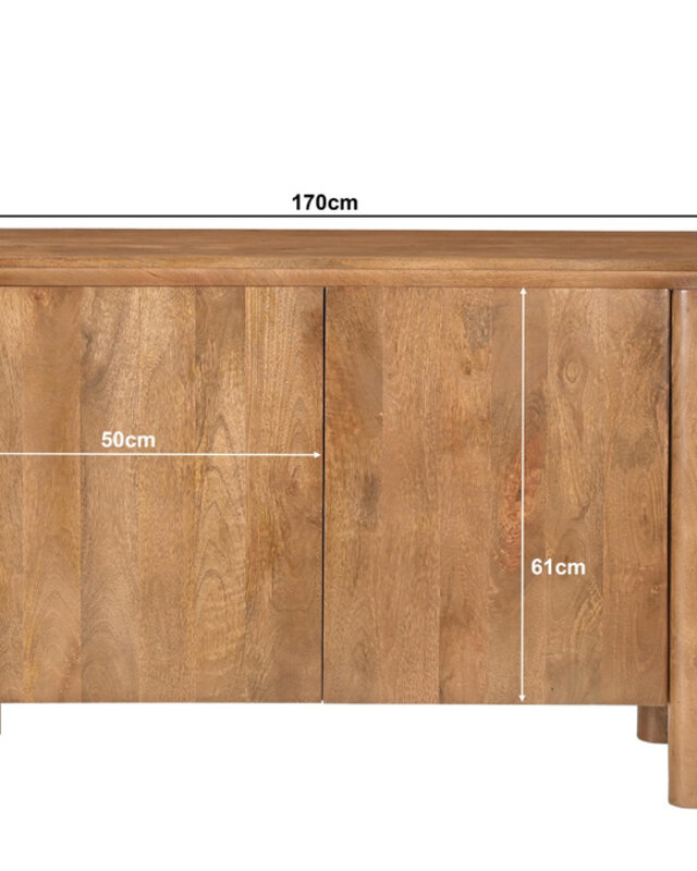 Livingfurn Salano Tv-Meubel Organisch 170x80x40 cm