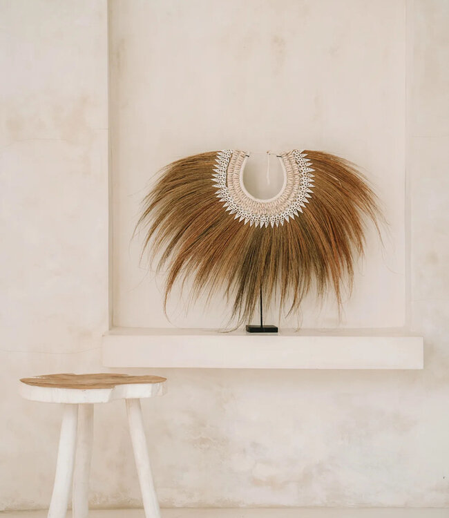 Bazar Bizar De organische bijzettafel - Natuurlijk Wit - 40x45x45 cm