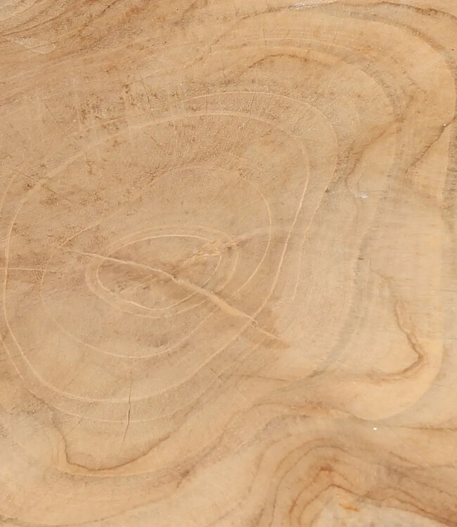 Bazar Bizar De organische bijzettafel - Natuurlijk Wit - 40x45x45 cm