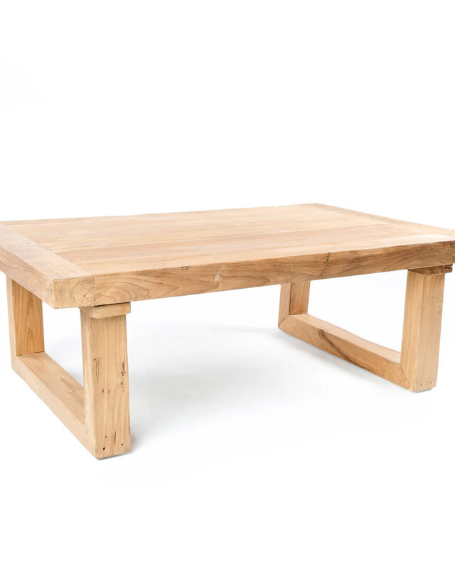 Bazar Bizar De gerecyclede teak salontafel - Natuurlijk