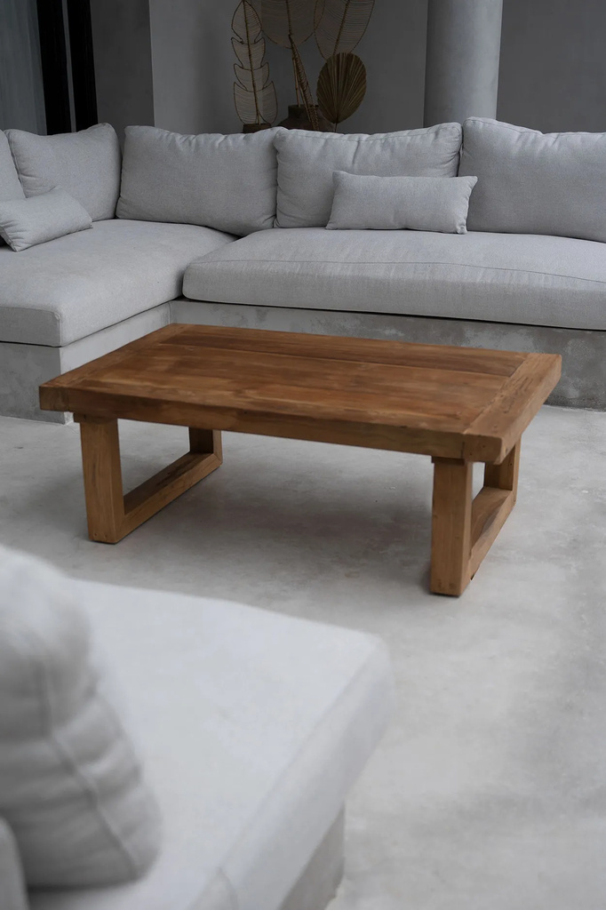 Bazar Bizar De gerecyclede teak salontafel - Natuurlijk