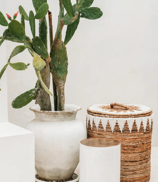 Bazar Bizar De Tribe Kruk - Natuurlijk Wit