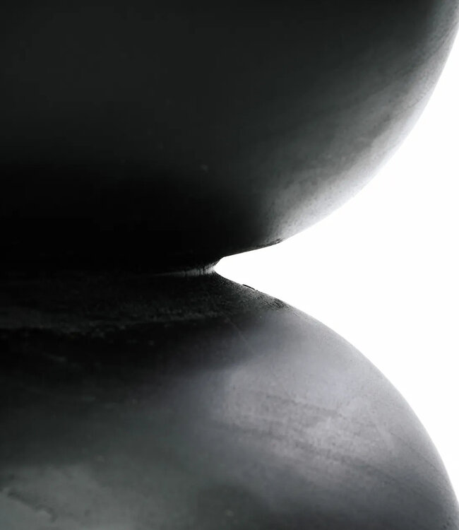 Bazar Bizar De Karbun Kruk - Zwart Natuurlijk - 45x40x40 cm