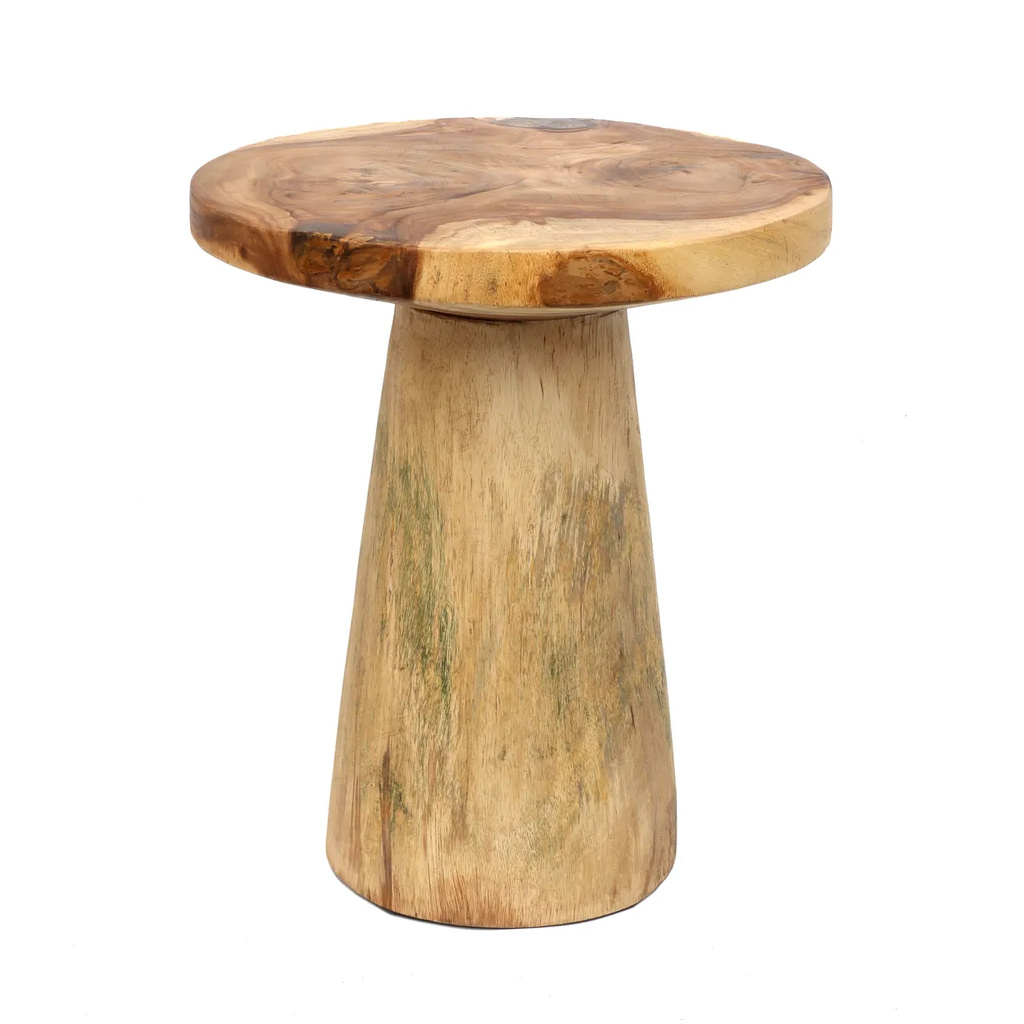 Bazar Bizar De Timber Conic Bijzettafel - Natuurlijk - 50