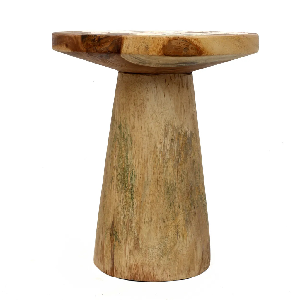 Bazar Bizar De Timber Conic Bijzettafel - Natuurlijk - 50