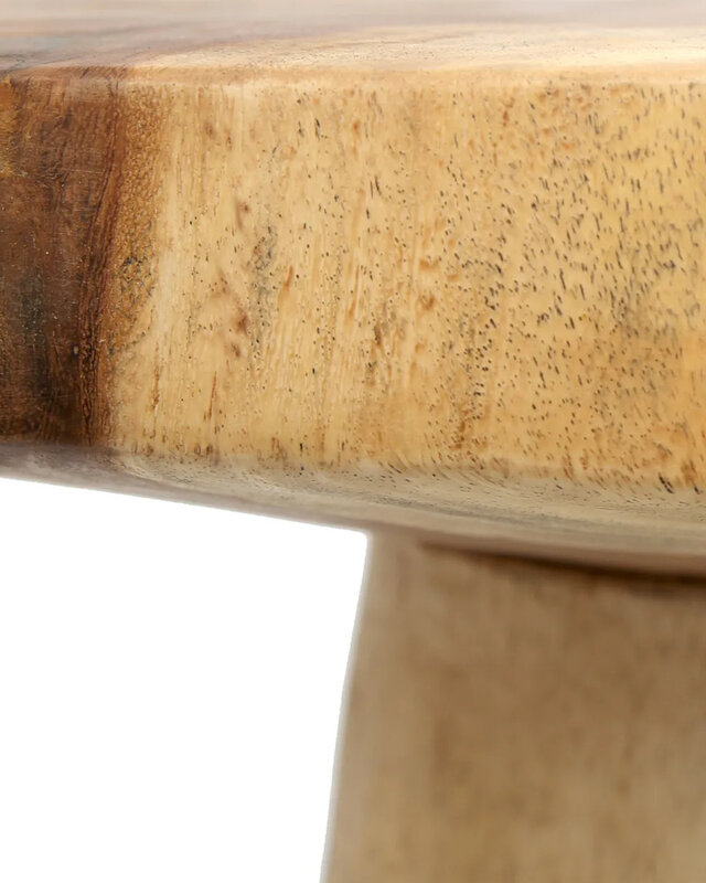 Bazar Bizar De Timber Conic Bijzettafel - Natuurlijk - 50