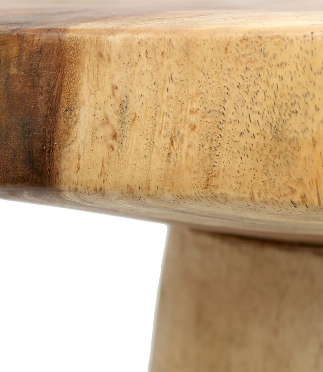 Bazar Bizar De Timber Conic Bijzettafel - Natuurlijk - 50