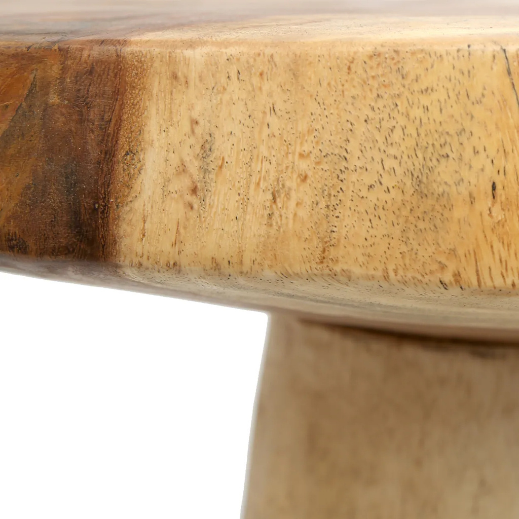 Bazar Bizar De Timber Conic Bijzettafel - Natuurlijk - 50