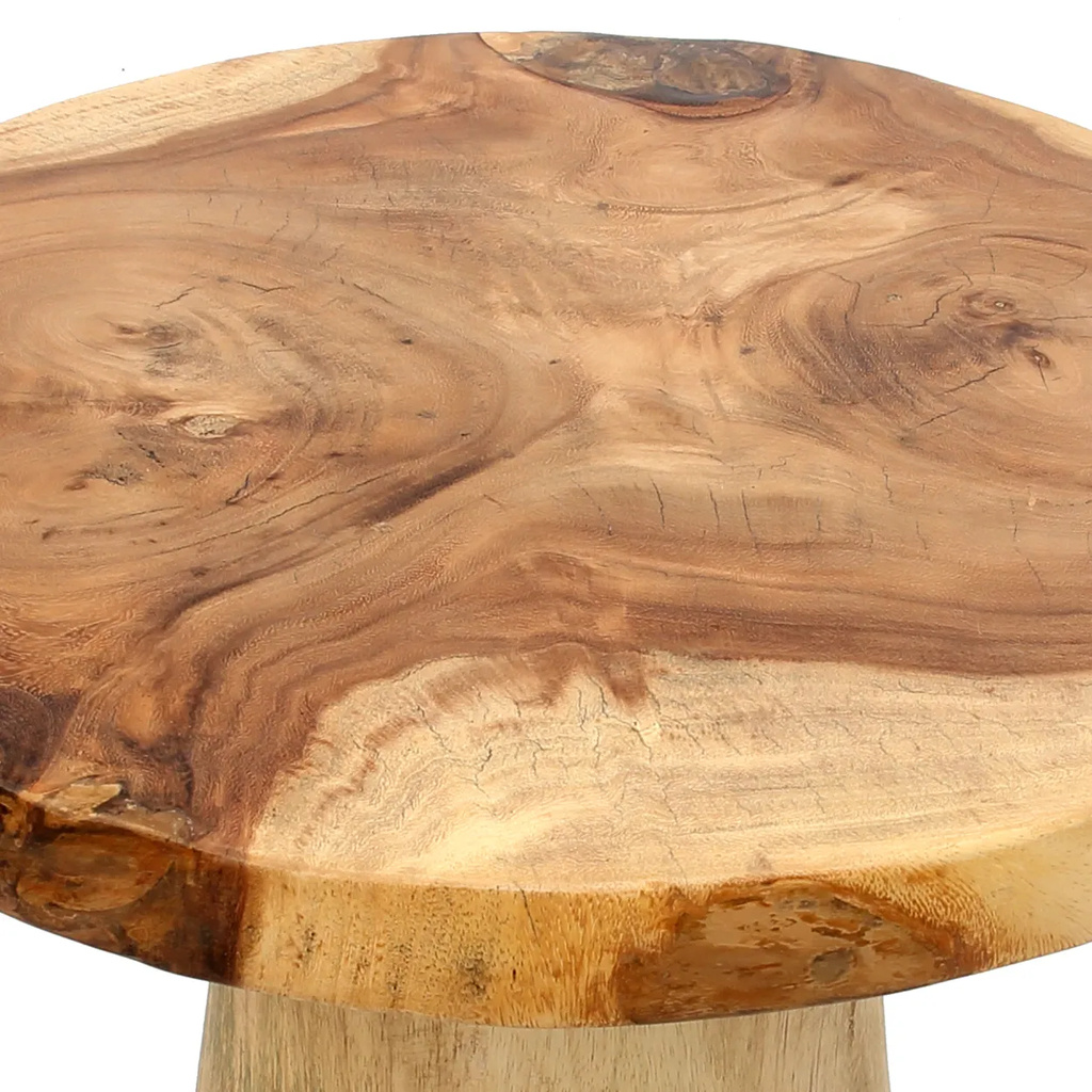 Bazar Bizar De Timber Conic Bijzettafel - Natuurlijk - 50