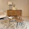 Salontafel Set Van 3 Loua Brix Hardhout 70x70x39 cm