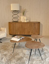 Brix Salontafel Set Van 3 Loua Brix Hardhout 70x70x39 cm