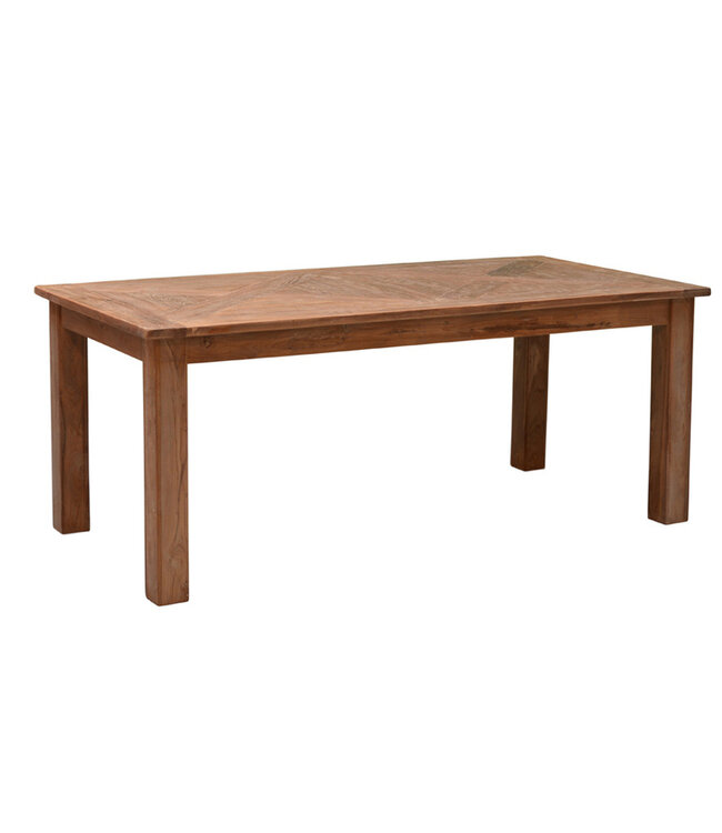Livingfurn Eetkamertafel DK Berlian Teakhout 200x100x78 cm