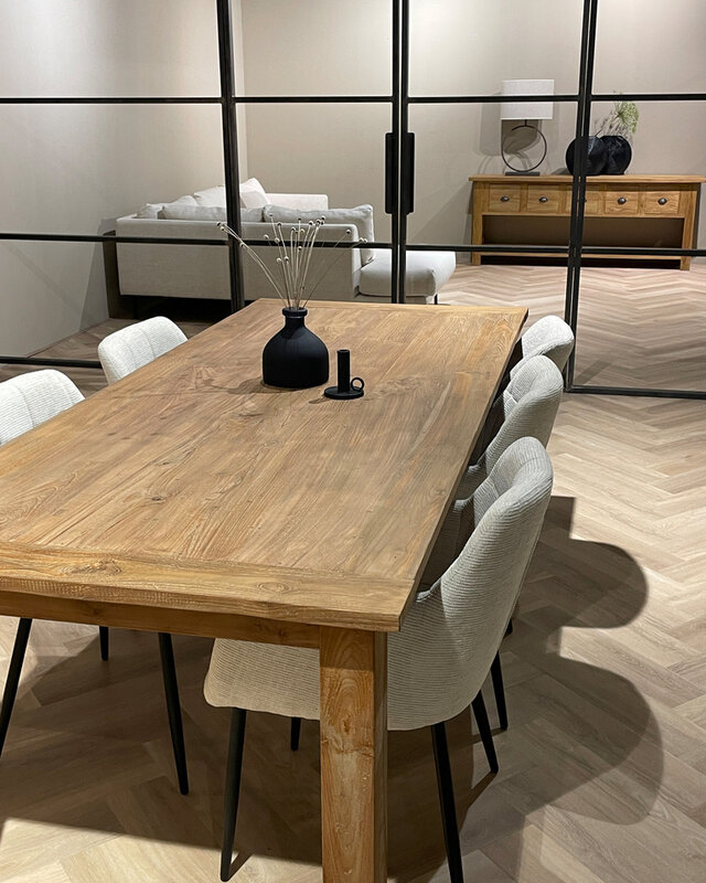 Livingfurn Tafel DK Koplat Teakhout 240x100x78 cm