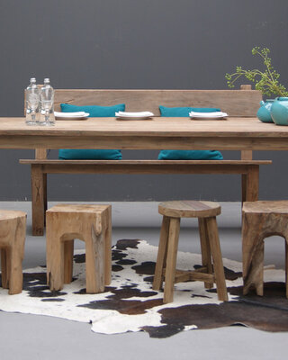 Livingfurn Tafel DK Koplat Teakhout 240x100x78 cm