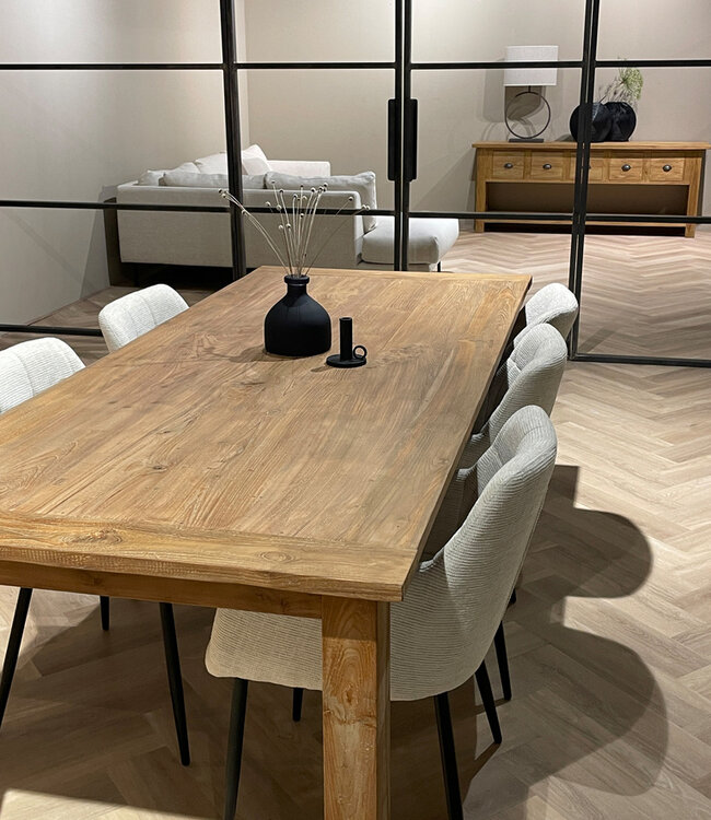 Livingfurn Tafel DK Koplat Teakhout 220x100x78 cm