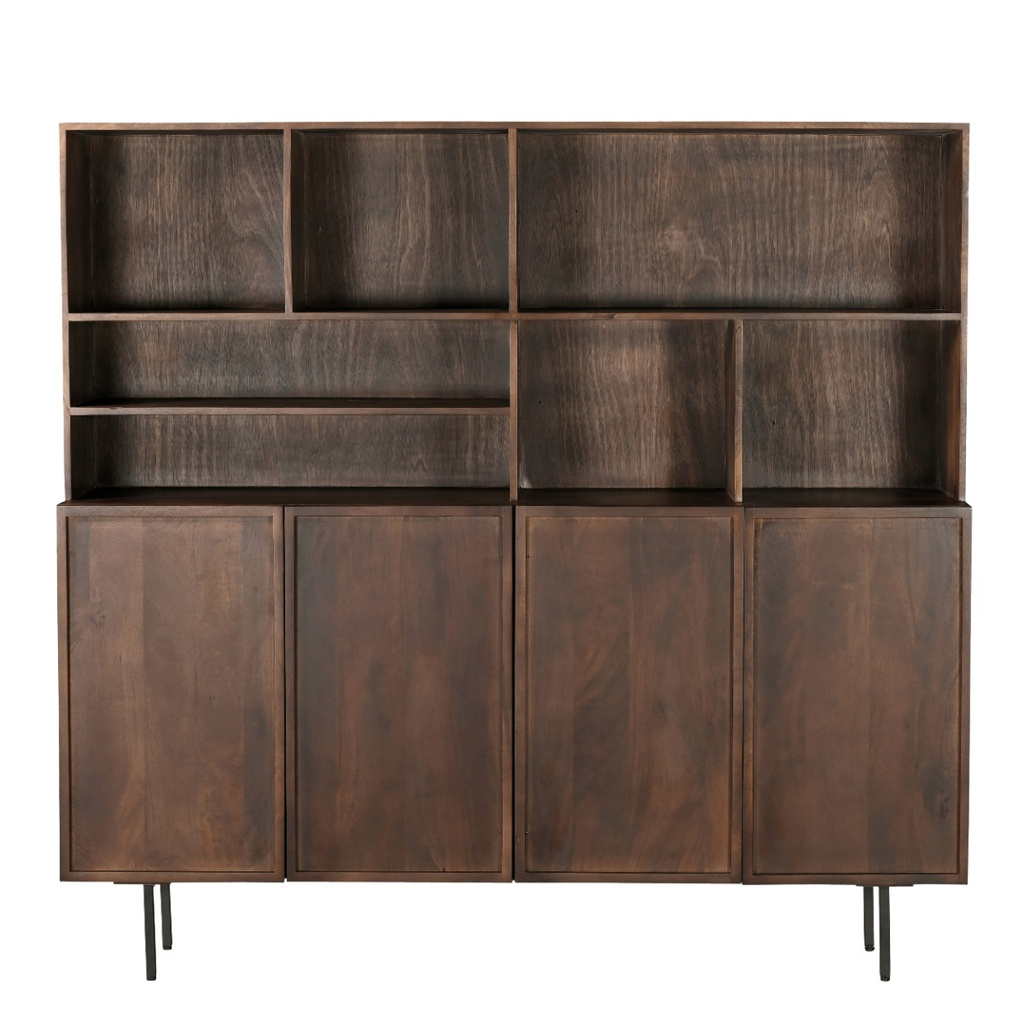 Livingfurn Kast Elan Bruin Hardhout 180x150x45 cm