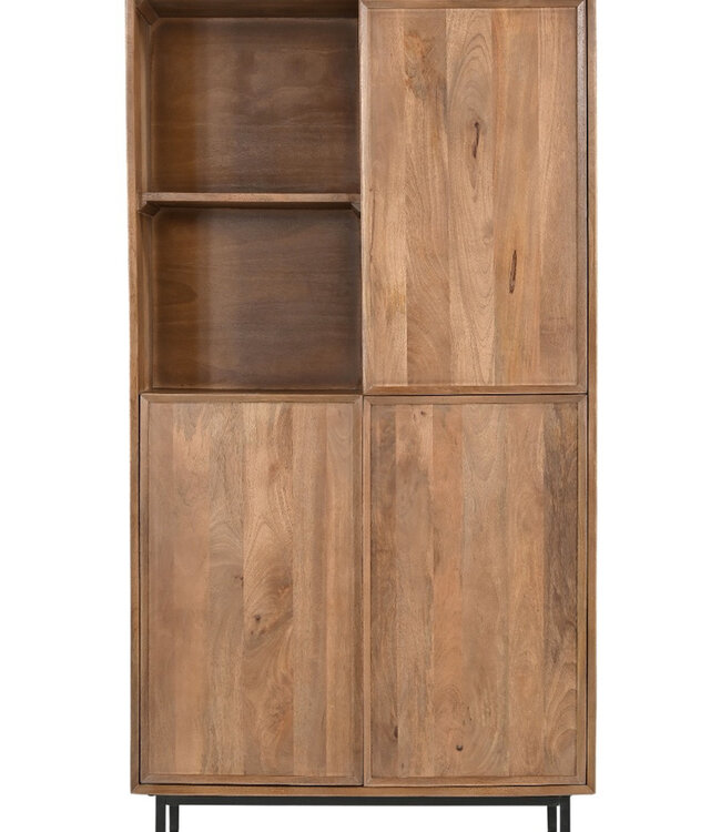 Livingfurn Kast Ravenstein Naturel Mangohout 170x90x40 cm