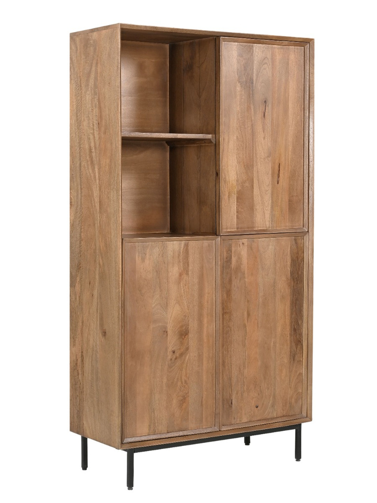 Livingfurn Kast Ravenstein Naturel Mangohout 170x90x40 cm