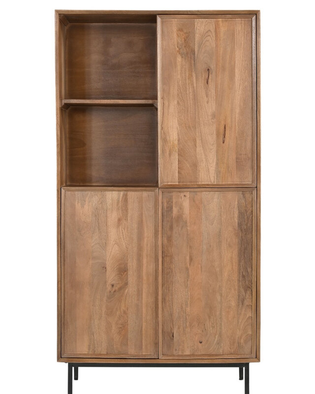 Livingfurn Kast Ravenstein Naturel Mangohout 170x90x40 cm