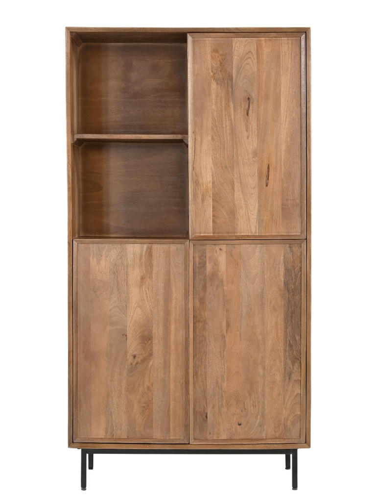 Livingfurn Kast Ravenstein Naturel Mangohout 170x90x40 cm