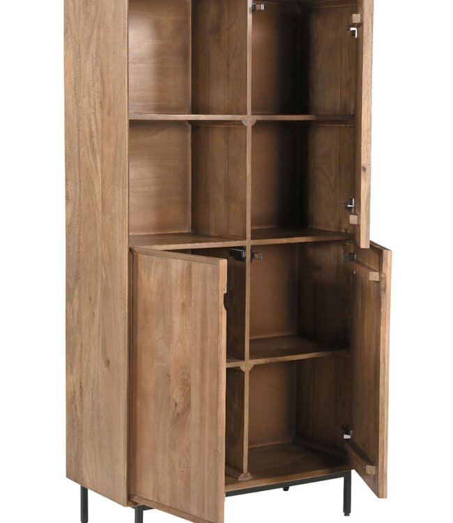 Livingfurn Kast Ravenstein Naturel Mangohout 170x90x40 cm