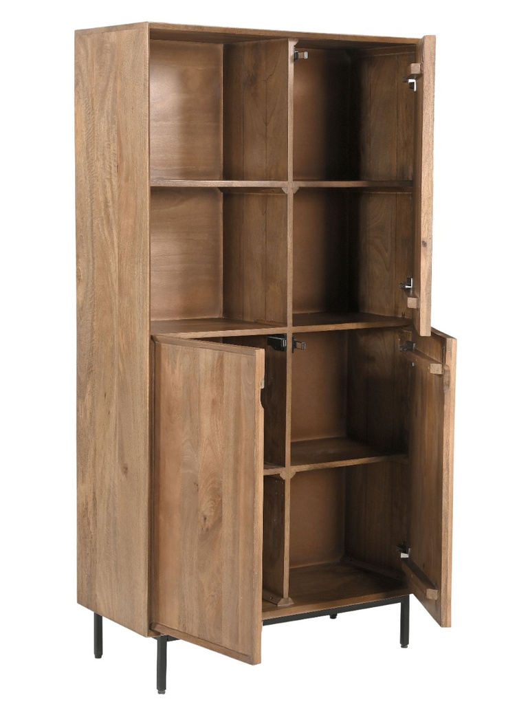 Livingfurn Kast Ravenstein Naturel Mangohout 170x90x40 cm