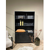 Kast Kala Zwart Mangohout 200x120x40 cm
