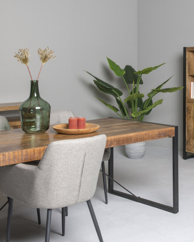 Livingfurn Kast Nairobi Mangohout Bruin 150x100x43 cm