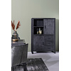 Kast Norris Zwart Mangohout 150x100x43 cm
