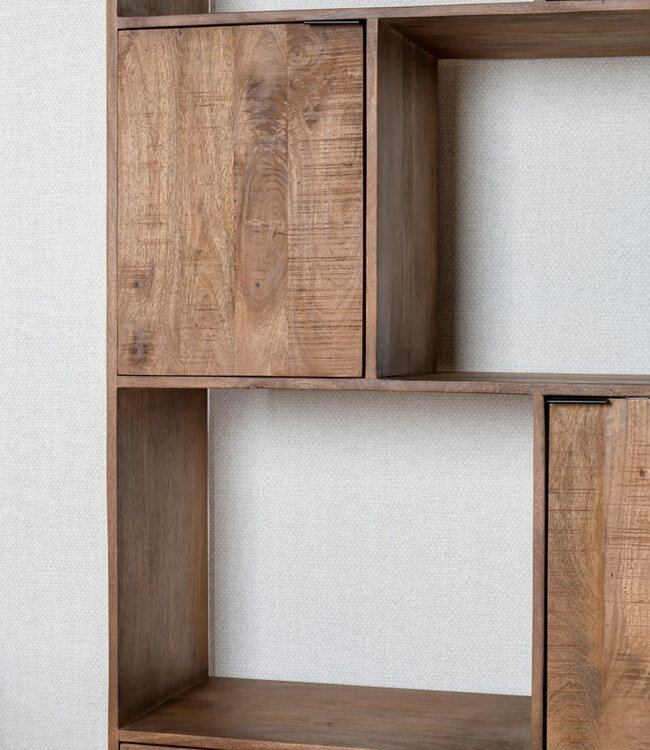 Livingfurn Kast Valdez Mangohout 100x200x40 cm