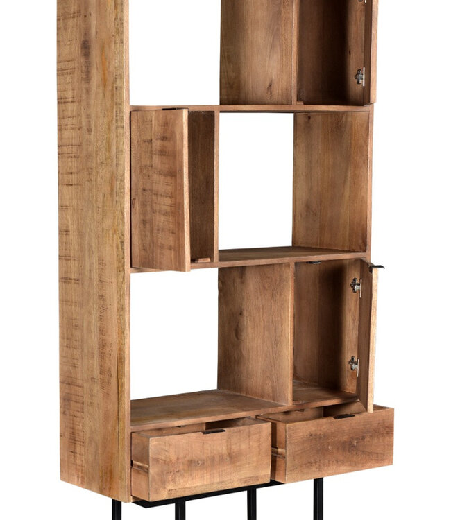 Livingfurn Kast Valdez Mangohout 100x200x40 cm