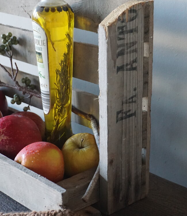 Rene Houtman Oud Houten Fruitkist | H15 x B45 x D26 cm