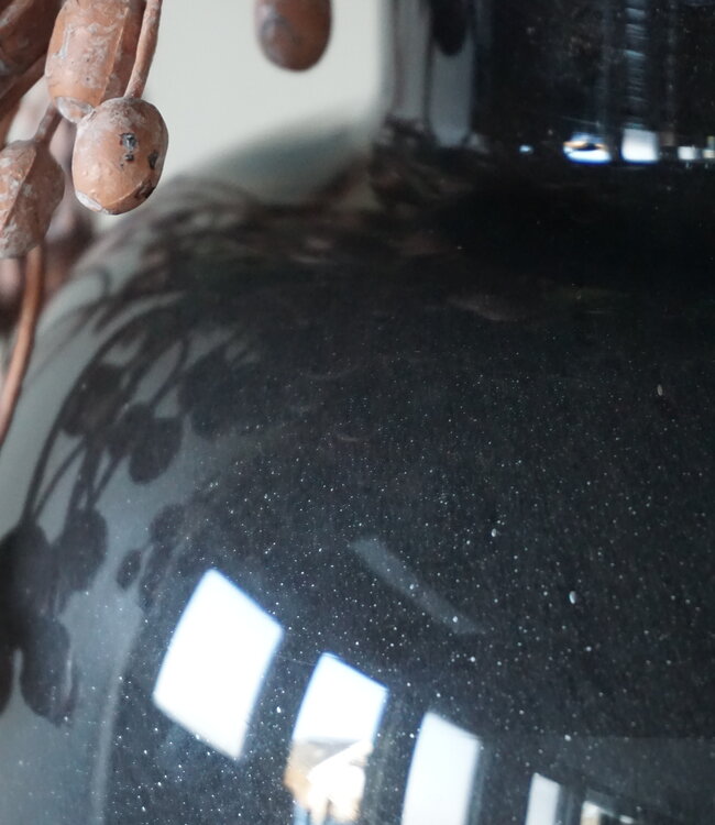 Rene Houtman Glazen Vaas Bielle | Grijs | H35 x D23 cm