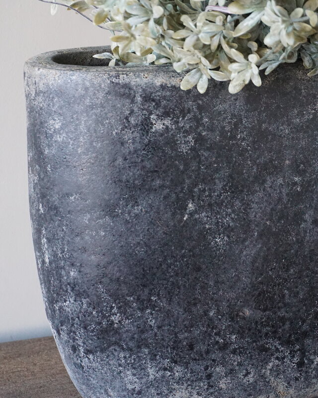 Brynxz Plantenbak Basalt | Ovaal | H28 x B46 x D12 cm