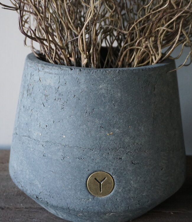 Brynxz Plantenbakken | Set Van 2 | Majestic Vintage | H20 x D16-26 cm