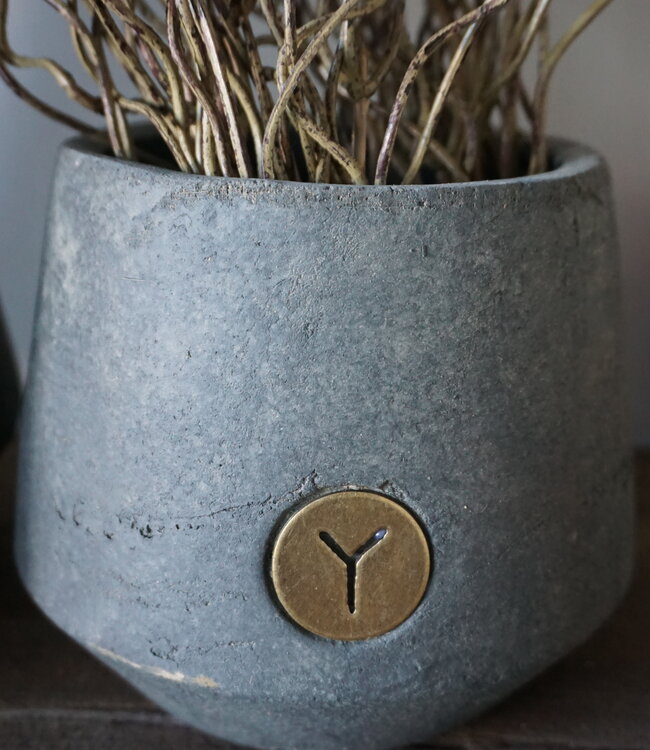 Brynxz Plantenbakken | Set Van 2 | Majestic Vintage | H20 x D16-26 cm