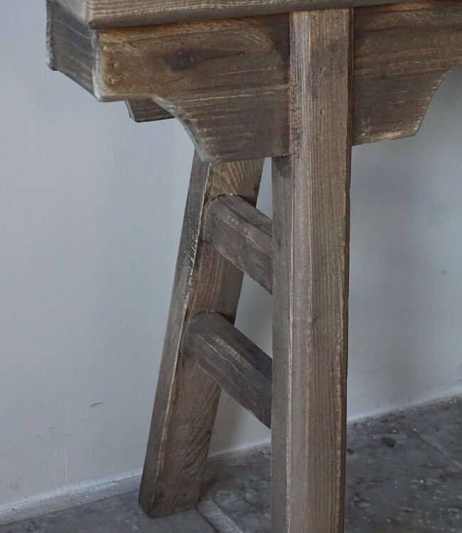 Rene Houtman Chinees Bankje | Oud Hout | H55 x B110 x D14 cm