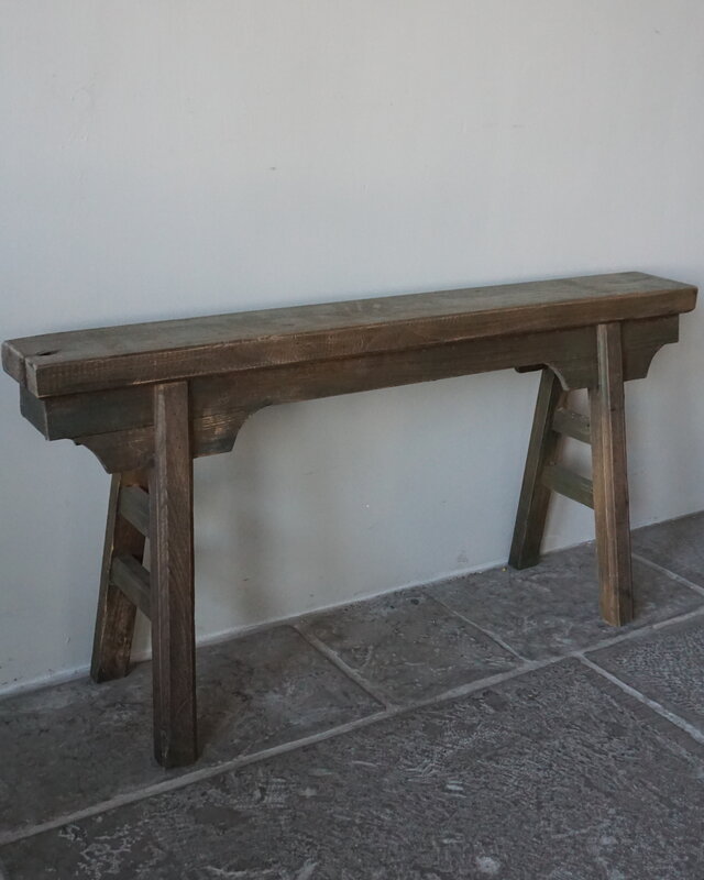 Rene Houtman Chinees Bankje | Oud Hout | H55 x B110 x D15 cm
