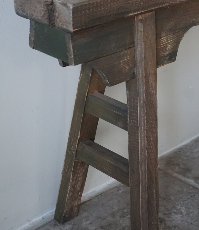 Rene Houtman Chinees Bankje | Oud Hout | H55 x B110 x D15 cm