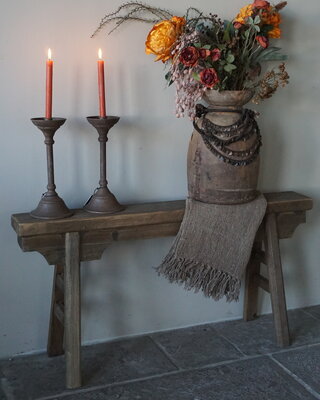 Rene Houtman Chinees Bankje | Oud Hout | H56 x B111 x D15 cm