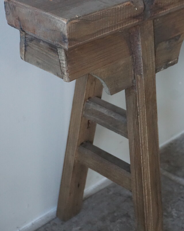 Rene Houtman Chinees Bankje | Oud Hout | H56 x B109 x D16 cm