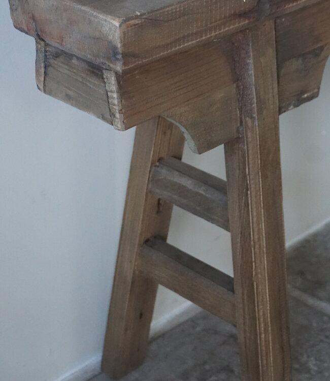 Rene Houtman Chinees Bankje | Oud Hout | H56 x B109 x D16 cm