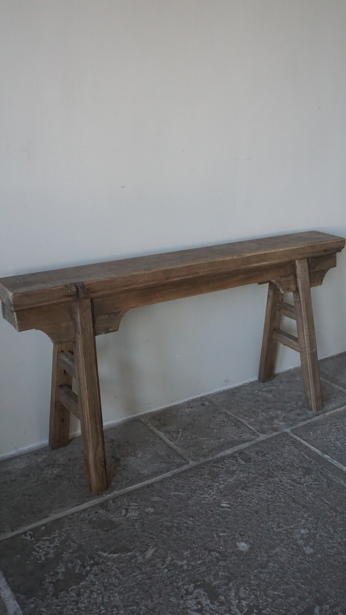 Rene Houtman Chinees Bankje | Oud Hout | H56 x B109 x D16 cm